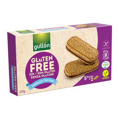 GULLON Gluten Free Sandwich Chocolate 225G