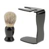 LOSA Men's Shave Set Shaving Brush+Acrylic Stand Holder+ Bowl Travel Kit Set view 4