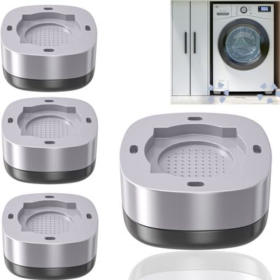 Anti Vibration Pads for Washing Machine, 4pcs Washing Machine Silicone Soft Bottom Foot Pads, Universal Shock absorbers Keep The Washing Machine from Rocking Mute Stable and Non-Slip