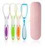 PIVOT Travel Toothbrush Case Portable Toothpaste and Toothbrush Holder Organizer for Travel and Daily Use with 1 Toothbrush Holder Capsule and 4 Tongue Cleaner (6 x 3 x 19.6 Centimeters, 5.00, Piece) view 1