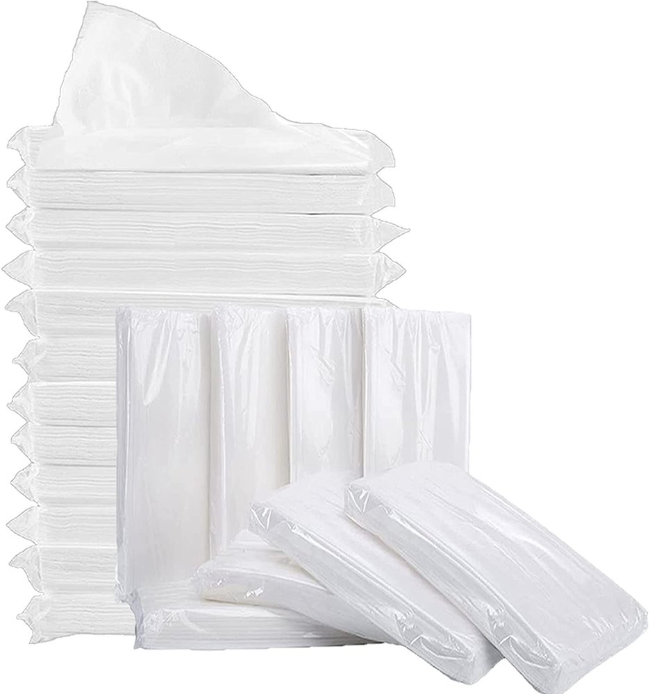 Aternal Disposable Face Towel, Soft Dry Wipe, Lint Free, Dry Wet Use for Sensitive Skin, Cotton Facial Tissue, Makeup Removing, Surface Cleaning 8 * 8 Inches (150)