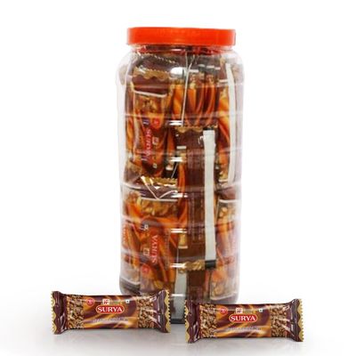 SURYA 5Rs Peanut Chikki Jar (50 bars) |Palli chikki |Indian sweet |Energy Bar