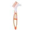 Dual Head Denture Toothbrush, Remove Plaque for Partial, Half, Complete Dentures Cleaning (Orange) view 1