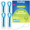 DanTicy Floss Threaders,Deep Clean Floss for Braces, Bridges, and Implants 200PCS(4Pack),Blue view 1