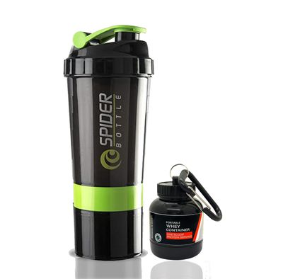 COOL INDIANS Sports Combo of Shaker, Sipper and WHEY Loader Container Bottles|Sipper Bottle|Shaker Bottle|PRE Workout Gym Shaker|Gym ACCESSORISE|Leak-Proof & BPA Free (Green 2)