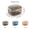 Denture Case, Retainer Case, Denture Bath Box Cup with Strainer basket, Cute Denture Holder Storage Soak Container for Travel Cleaning, Exquisite Retainer cleaner Case, Mouth Guard Case (Black) view 2