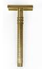 Tinku Men Double Edge Full Brass Safety Razor (Rust Proof, Golden) (T_604) view 1