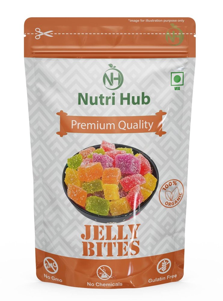 Nutri Hub Jelly Bites Sugar Coated Sweet Fruits Candy (400 g)