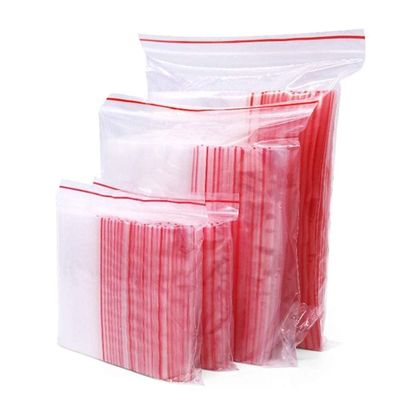 Amit Marketing Zip Lock Pouch Bags Covers | Transparent Reusable | Resealable Zip seal Zip lock Bags for Airtight Seal for Travel Refrigerator Packing Cloths Accessories - Size 2"X3" 100 PCS
