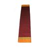 Neyge Women Irkal Ilkal Traditional Handwoven Cotton Silk Star Pattern Satin Jari Border Saree Stripe Pallu (Maroon) view 4