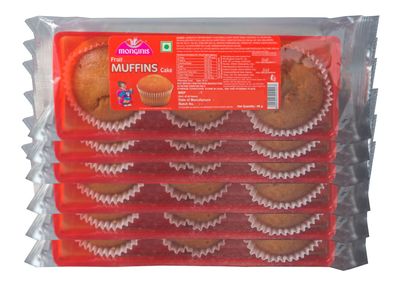 Monginis Fruit Muffins Cakes, 18 Muffins Of 20 g Each In Different Pack Sizes