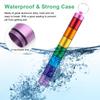 Anglecai Small Portable 7-Compartment Waterproof Metal Pill Case Keychain, Mini Pill Organizer Weekly Pill Box for Travel, Camping, Emergency view 3