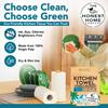 Honest Home 2 Ply Kitchen Towel Roll | 240 Pulls Total | 60 Pulls x 4 Rolls | Strong, Absorbent & Food Safe | 100% Virgin Pulp view 3