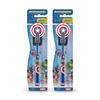 DUVON Marvel Kids Captain America Toothbrush With Special Character Holder | Extra Soft Manual Toothbrush | Kids Toothbrush 3+ Years | Pack Of 2 - Blue view 1