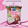 Frix Lychee Flavored Jelly with Nata De Coco I Jelly Added Mixed Fruit I Fruit Jelly I Chewy Jelly (300g x 4 Packs) view 2