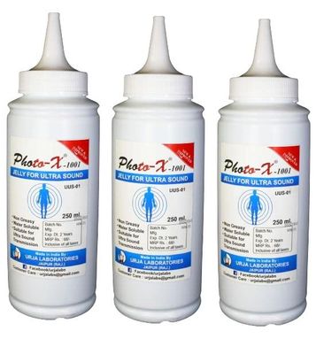 Photo-x Ultra Sound Gel (Set of 3) for use in Sonography and physiotherapy