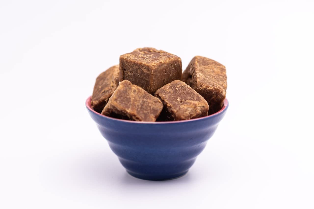 Prrakritikk Bharat Natural Pure organic Jaggery Gur | Gud from Sugarcane ChemicaI Free -GUR1_2800g
