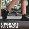 KUE Graduated Compression Socks | Women & Men|Daily Use, Running & Fitness | Improved Blood Circulation, Pain Relief |Ankle Length | 1 Pair | Black- S/M view 2