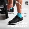 KUE Compression Ankle Socks For Men & Women I Improved Blood Circulation, Pain Relief, Daily Use, Running & Sports, Premium Fabric, Moisture Wicking I Ankle Length Sports Socks (Single Pair - Grey - L/XL) view 2