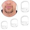 5 Sizes Set Goatee Beard Shaper Beard Styling Template Beard Shaping Tool Fashion Goatee Shaving Template Goatee Trimming Supplies for Men view 4