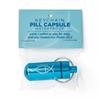 Aqua Pill Case Keychain, Waterproof Metal Travel Container for Medicine Storage, Small Empty Organizer Bottle with Christian Jesus Fish, Cross, & Psalm 30:2 Bible Verse Reference view 1