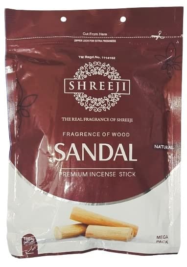 SHREEJI Sandal Premium Incense Stick Pack of 300 Pieces MEGA Pack 100% Product Quality