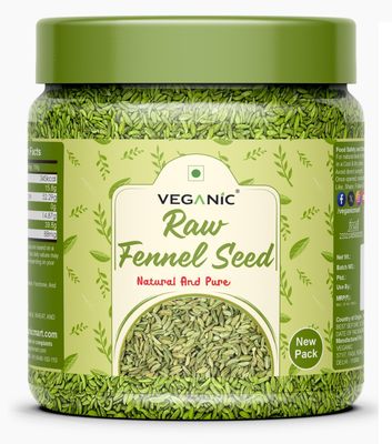 Veganic Organic Fennel Seed Indian Spices | Saunf Whole | Natural Sounf/Sopu/Souf | Variyali Sompu Seeds (400 grams)