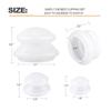 ACS Cupping Jars Silicone Cupping Massage Therapy Cups Set for 4 for Muscle Soreness (White) view 4