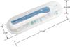For Oral B Travel Toothbrush Case, Portable Toothbrush Holder Cover, Safe, Non Toxic, Sturdy and Durable, Dustproof and Antibacterial, Fits Pro 1000, Pro 2000, Pro 3000, 2 Pieces, Transparent, White, view 2