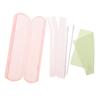 CALANDIS Reusable Glass Straw Colorful Drinking Straw with Cleaning Brush Pink view 4