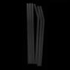 CALANDIS Reusable Glass Straw Colorful Drinking Straw with Cleaning Brush Clear view 3