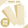 300 Pcs Muslin Wax Strips Natural Epilating Hair Removal Waxing Strips Eyebrow Precut Body Facial Cotton Wax Cloth Strip for Women Men (4 x 1.5 Inch) view 2