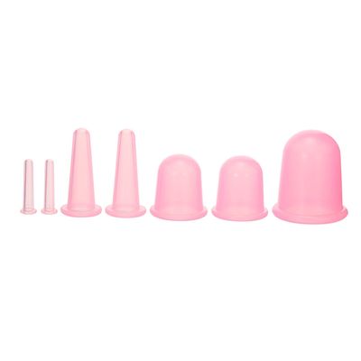 ACS Acupressure Silicon Vacuum Cups Pack Of 7 use for Facial Beauty