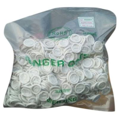 Aadvay ESD Finger Cot White 800 pcs packet - White (1 packet=800pcs), Anti-static latex rubber Finger tip protective sleeves [reusable] 400grams, suitable for PCB & Electrical Components PACK OF (6)