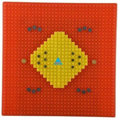ACS Acupressure Magnetic Pyramid Mat Therapy Energy For Pain Relief (30 Cm X 30 Cm)