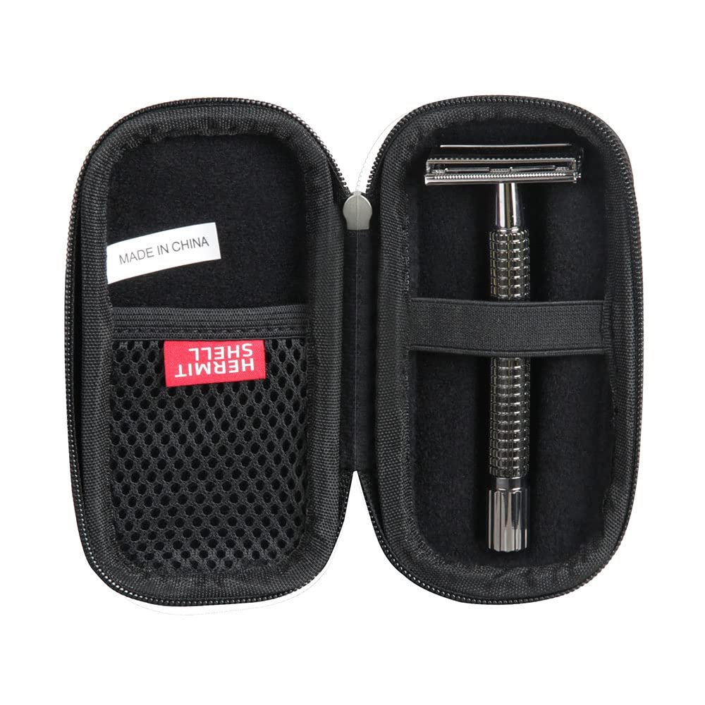 Hermitshell Travel Case for WEISHI / ZOMCHI / VIKINGS / Edwin Jagger / Bambaw / Merkur Long Handled Safety Razor