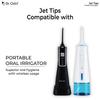 Dr. Odin Oral Irrigator Replacement Jet Tips (White, Pack of 3)  Compatible with FC-259 & FC-2631 Water Flossers | High-Pressure Nozzles for Deep Cleaning view 2