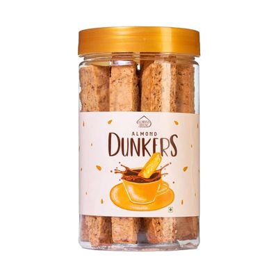 Almond House Dunkers | Premium Biscuit Sticks | 100% Vegetarian | Tea Time Snack | Almond Biscuits | Ideal for Gifting | Party Snacks Items | Ready To Eat | 260gms