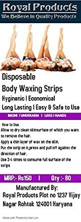 POSITIVE VIBES Disposable body waxing strips set of 320 pices