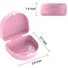 Orthodontic Mouthguard Case Dental Retainer Case-Pink view 2