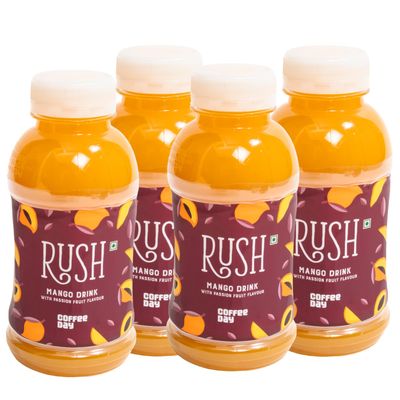Cafe Coffee Day Mango Juice (PACK OF 4, Mango) Ready to drink fruit based beverage, Healthy & nutritional fruit juices keep you going all day