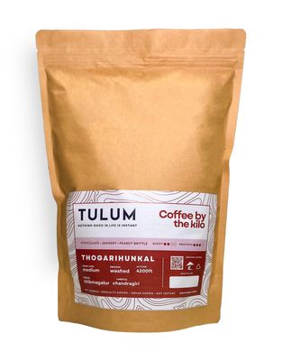 Tulum Coffee | Thogarihunkal - Chocolatey 1 Kg (Electric Drip Machine) | Freshly Roasted 100% Specialty Arabica | Bulk coffee for home, office