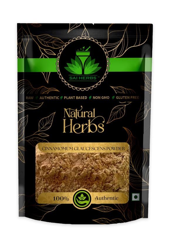 SAI HERBS Sugandkokila Powder - Cinnamomum Glaucescens Powder - Cinnamon Berry Powder - Pure & Natural (1 KG)