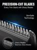 VGR V-937 Professional Corded & Cordless Hair Trimmer for Men with 500min Long Runtime | 2000mAh Lithium Battery with Led Display (Black) view 3
