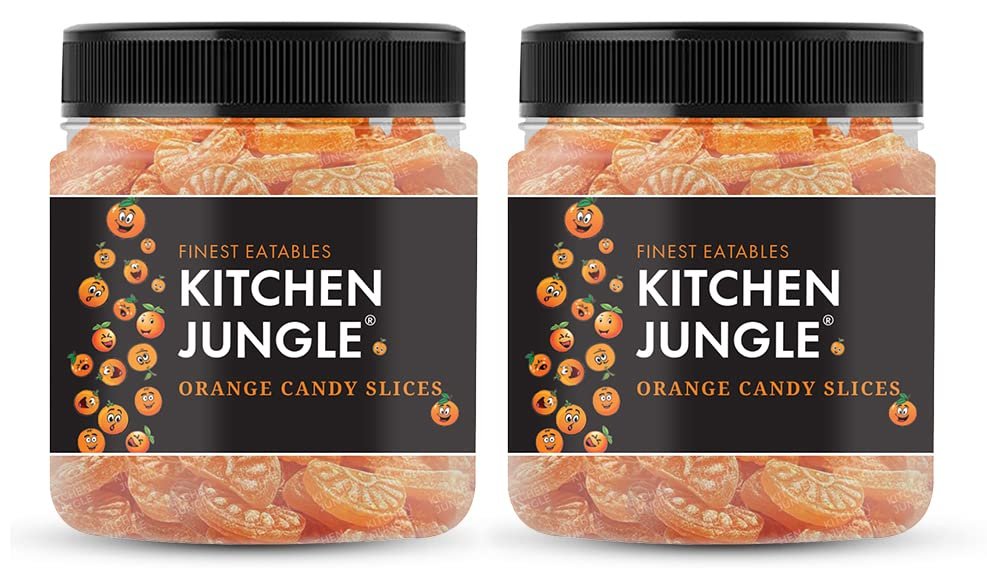 Kitchen Jungle Orange Candy- 400GM (NARANGI Flavour) (pack of 2)