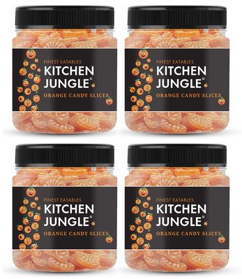 Kitchen Jungle Orange Candy- 400GM (NARANGI Flavour) (pack of 4)