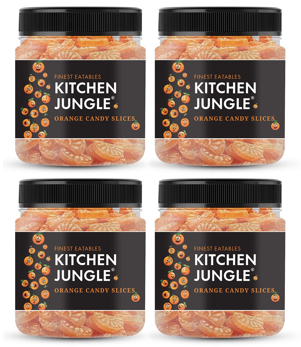 Kitchen Jungle Orange Candy- 400GM (NARANGI Flavour) (pack of 4)