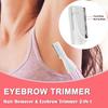 Arabest Electric Eyebrow Trimmer, Facial Hair Remover with Comb No Pulling Sensation Painless, Mini Personal Epilator Eyebrow Razor for Face Chin Peach Puzz Lips Body Arms Legs (Pink) view 2