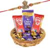 SFU E Com Cadbury Choco Combo | Rakhi Chocolate for Brother | Ganesha Designer Rakhi with Chocolates | Roli, Chawal, Chandan, Misri | 286 view 1
