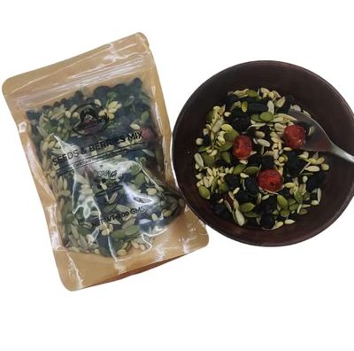 ALAMBYA Seeds & Berries Mix | Varities of Assorted Dry Fruit Mix with Berries, Nuts, Seeds & Fruits | Immunity Booster [ 200 Gram ]